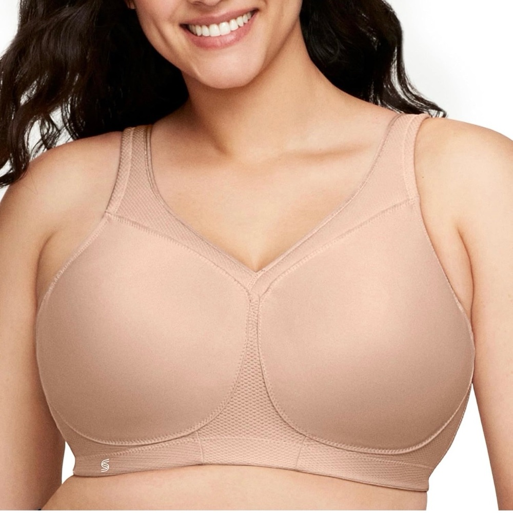 Glamorise Full Figure Plus Size MagicLift Seamless Sports Bra Wirefree-36J